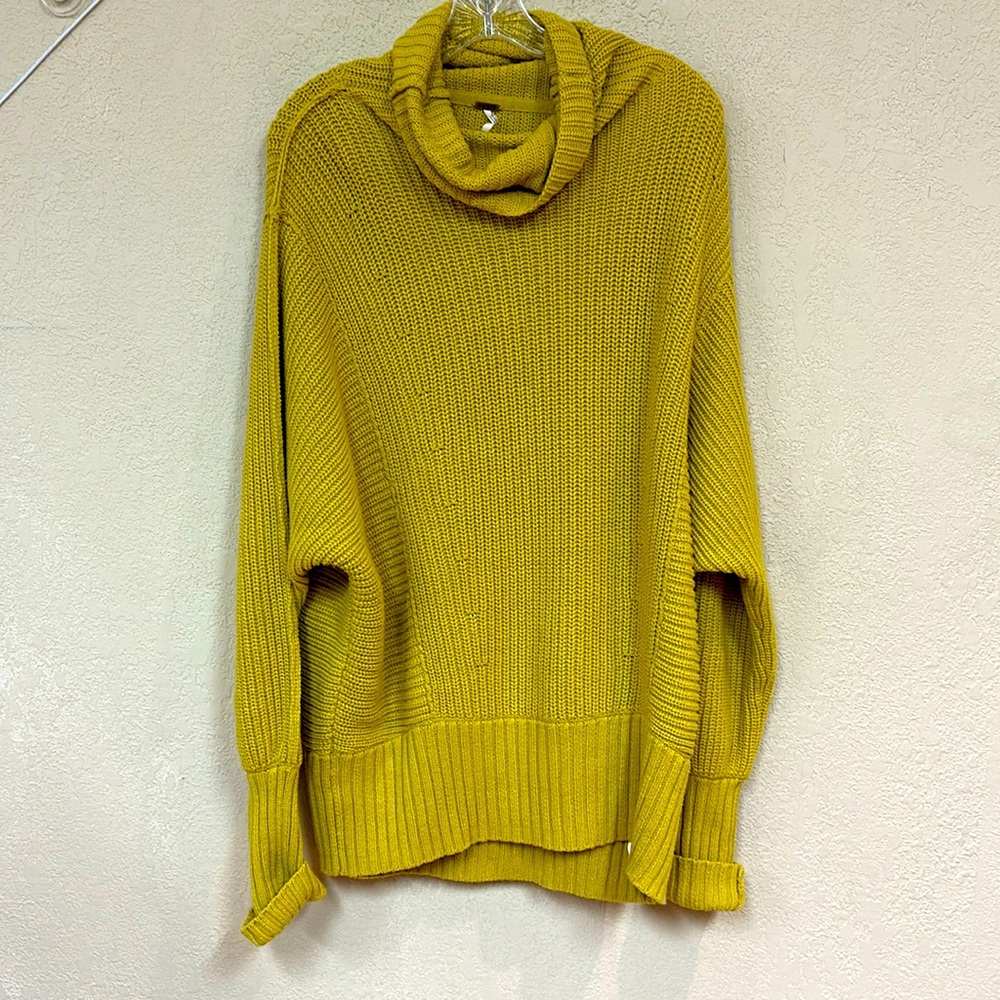 Free people Womans cowl neck tunic sweater oversized size XS
